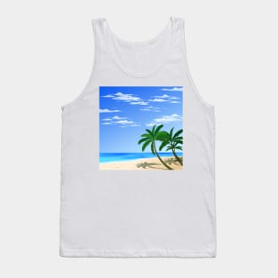 Coconut Trees along the Shore Tank Top